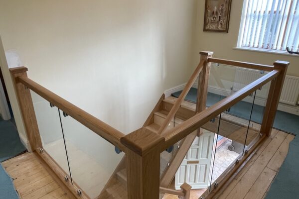 Oak & Glass Staircase Renovation – Peatling Magna, Leicestershire